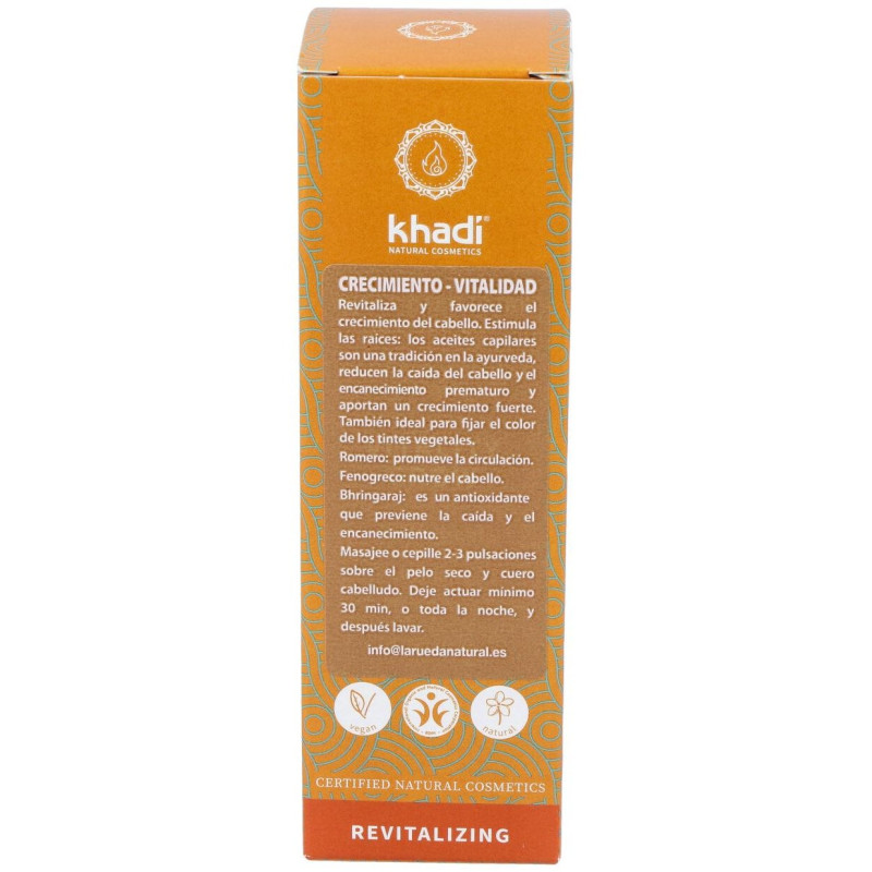 Aceite Capilar Vitalidad Crecimiento Anticaida 50m - Khadi
