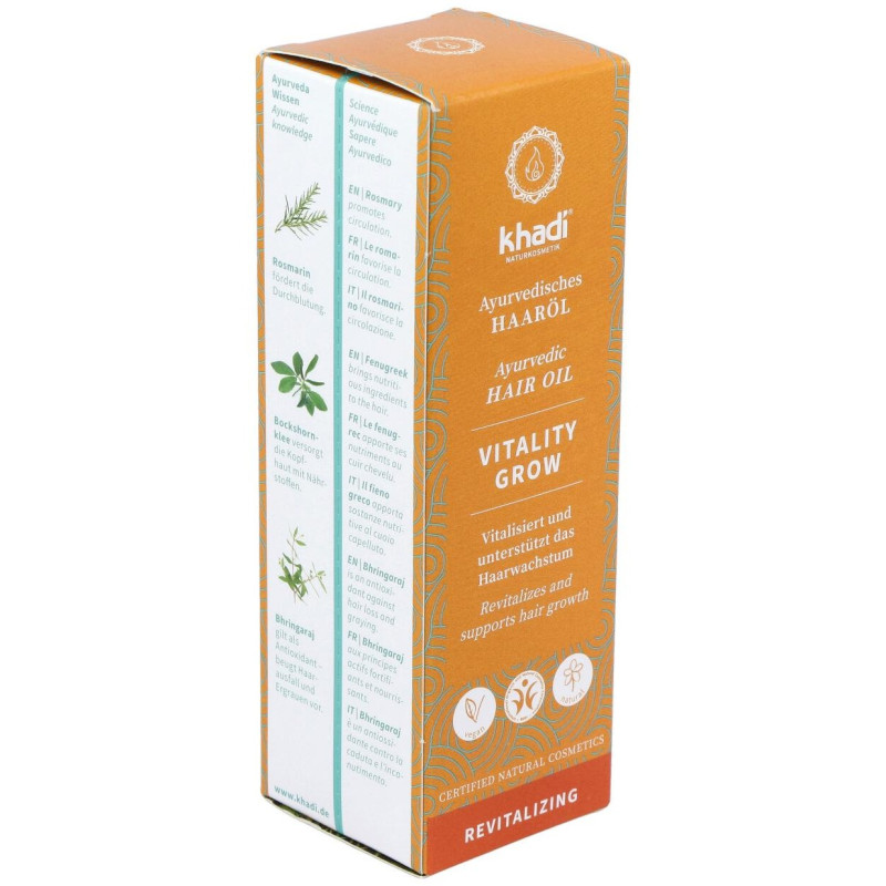 Aceite Capilar Vitalidad Crecimiento Anticaida 50m - Khadi