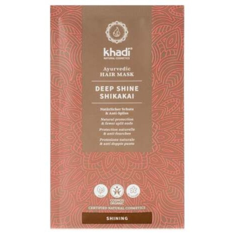 Khadi Mascarilla Capilar Brillo Profundo-Shikakai En Polvo Sobre 50G