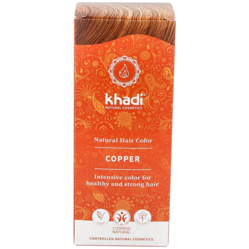Herbal Color Cobre Brillante Rubio y Rojizo 100g - Khadi