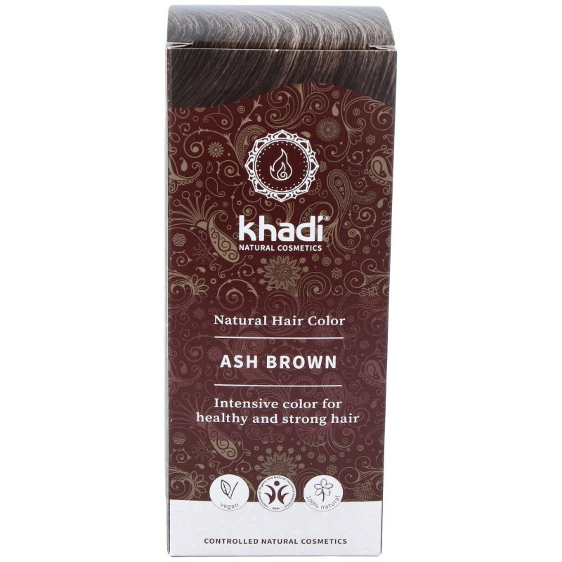 Tinte Castaño Ceniza 100% Vege 100g - Khadi