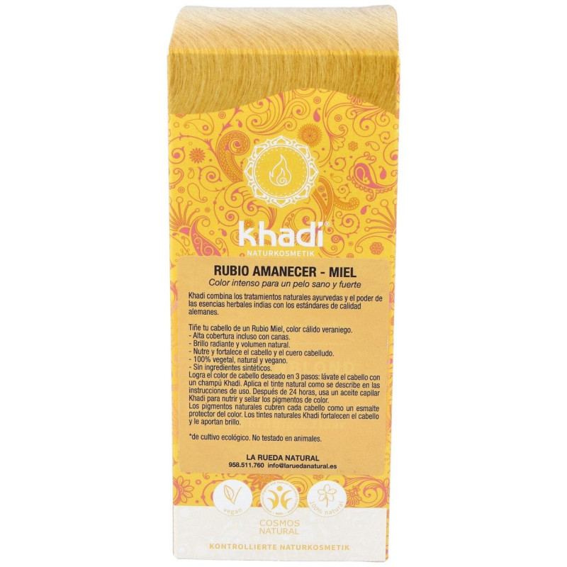 Tinte Herbal Color Amanecer - Miel (sunrise) 100gr - Khadi