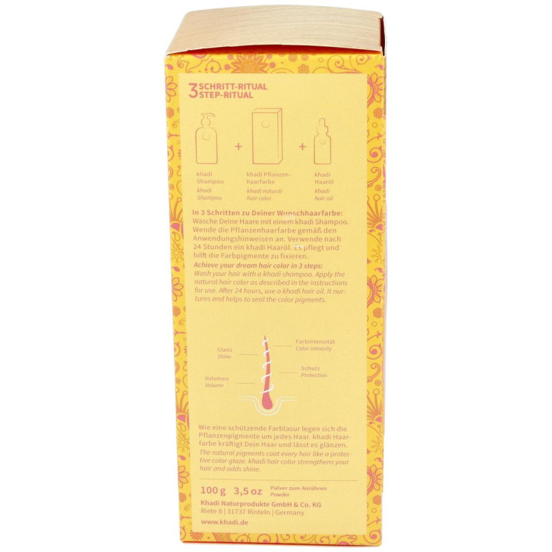 Tinte Herbal Color Amanecer - Miel (sunrise) 100gr - Khadi