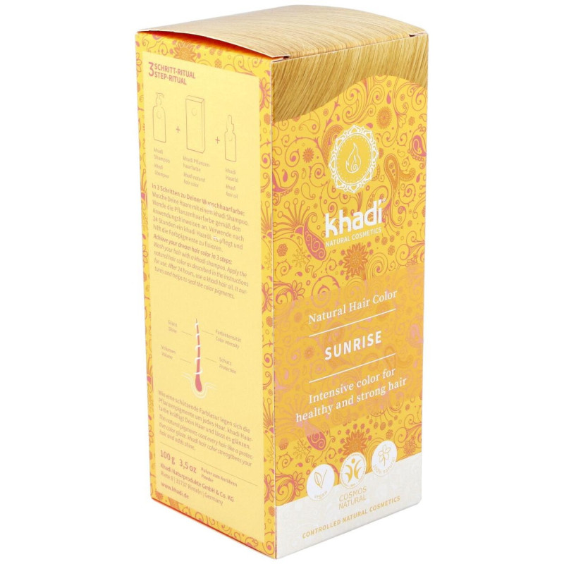 Tinte Herbal Color Amanecer - Miel (sunrise) 100gr - Khadi