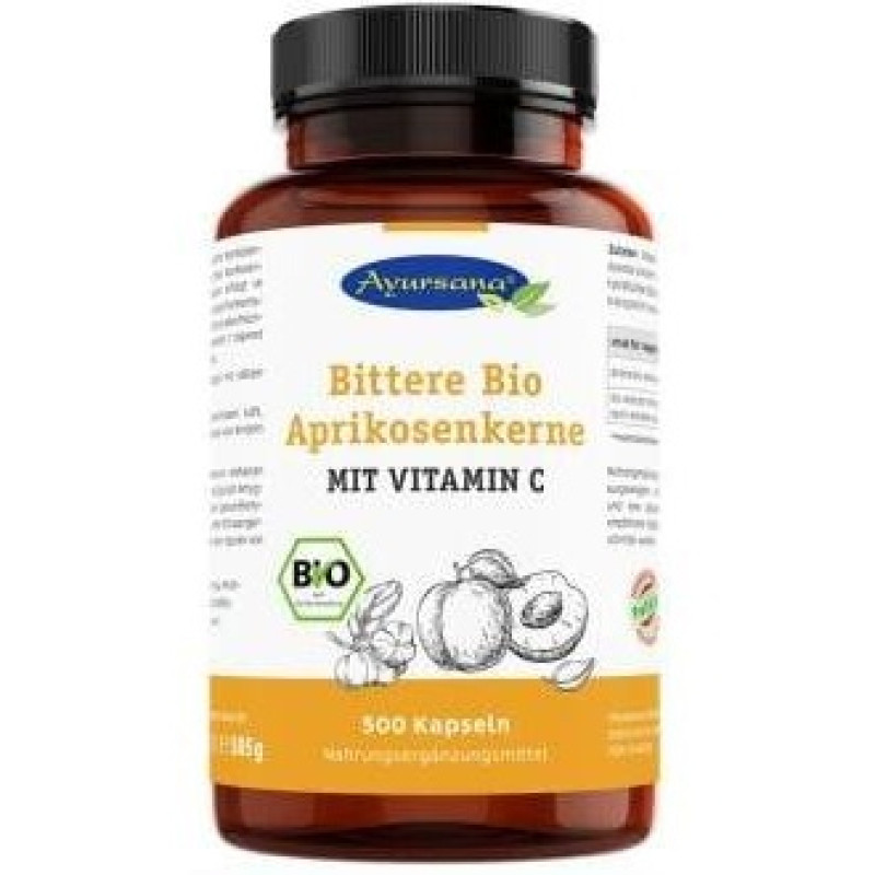 Bittere Bio Aprikosenkerner Sem Albaricoque 160cap - Ayursana