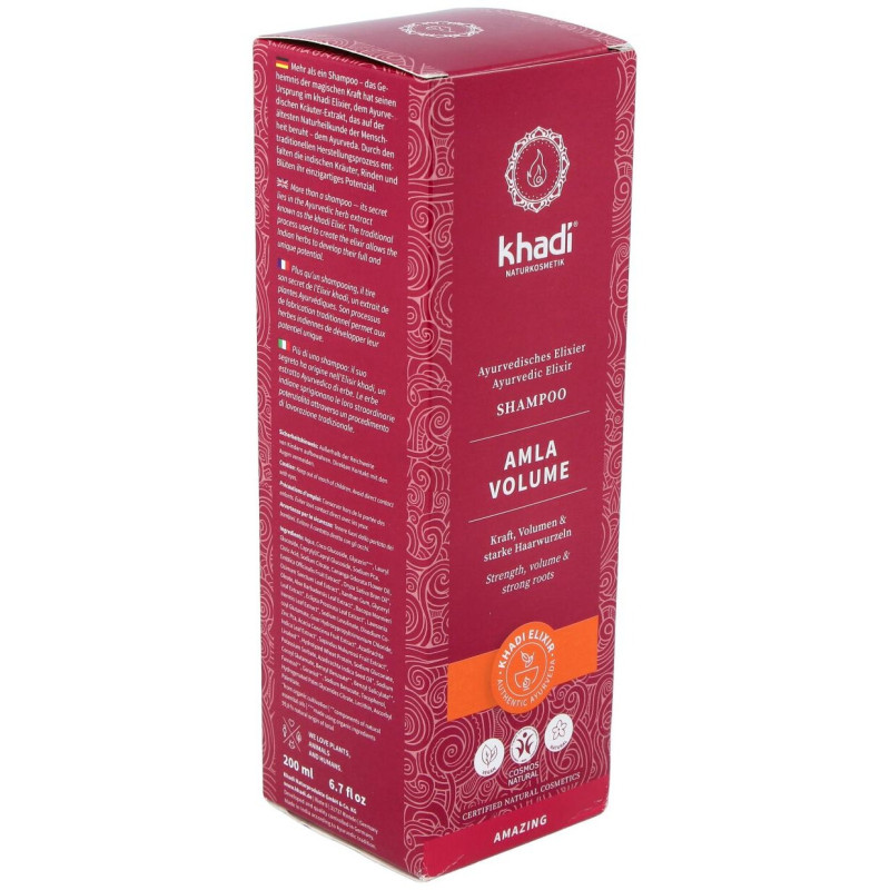 Champú Amla Volumen 200ml - Khadi