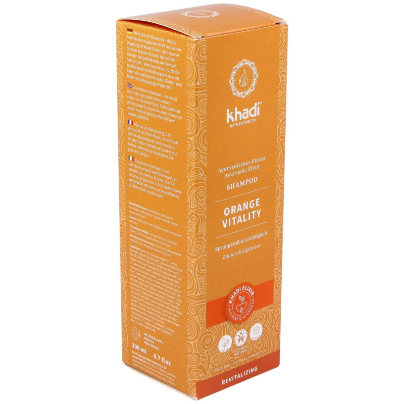 Khadi Champú Vitalidad Naranja 200Ml