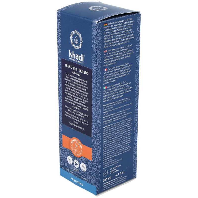 Champú Neem - Equilibrio 200ml - Khadi