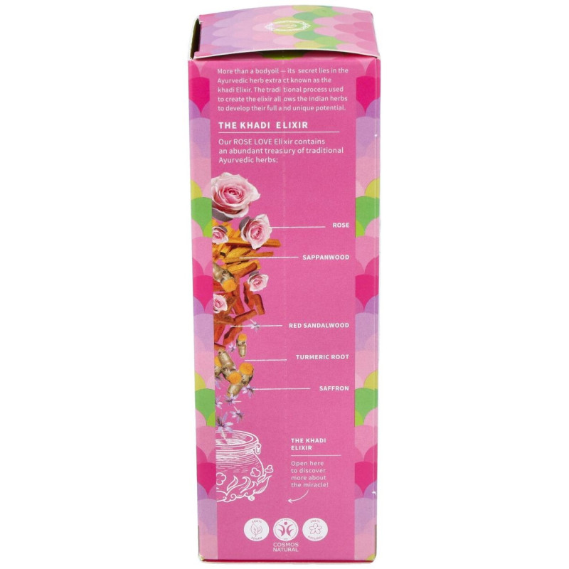 Aceite Elixir Ayurveda Rosa Regenerante 100ml - Khadi