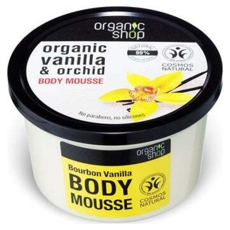 Organic Shop Mousse Corporal Vainilla Bourbon 250Ml