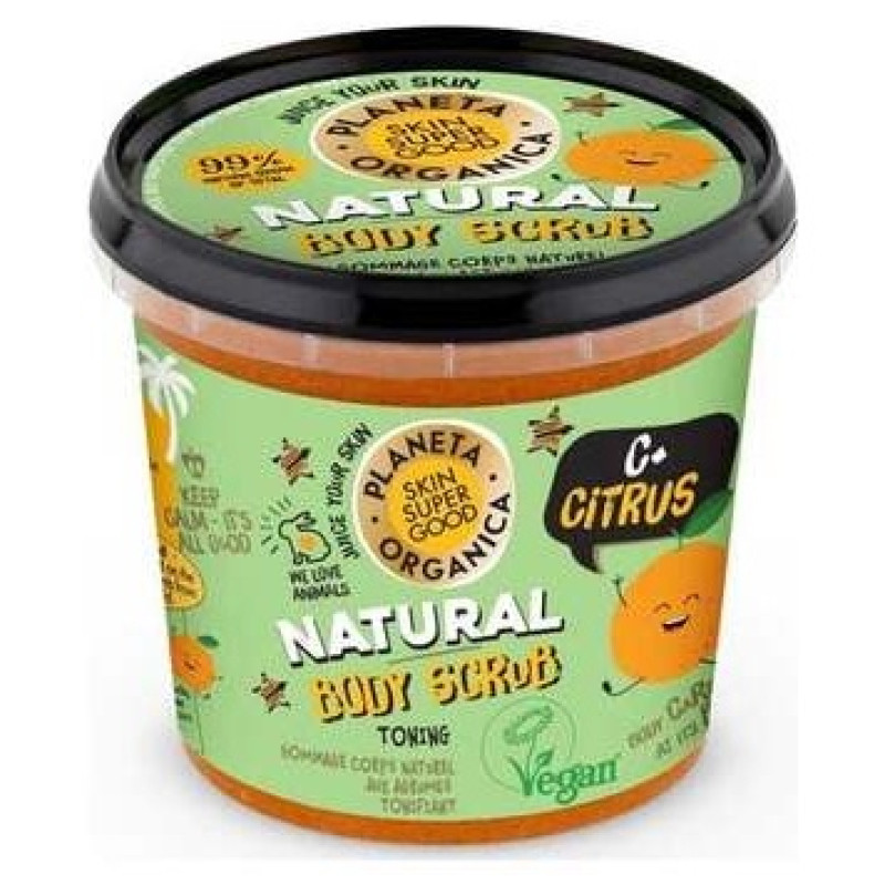 Planeta Orgánica Body Scrub C+citrus 360ml - Skin Super Good