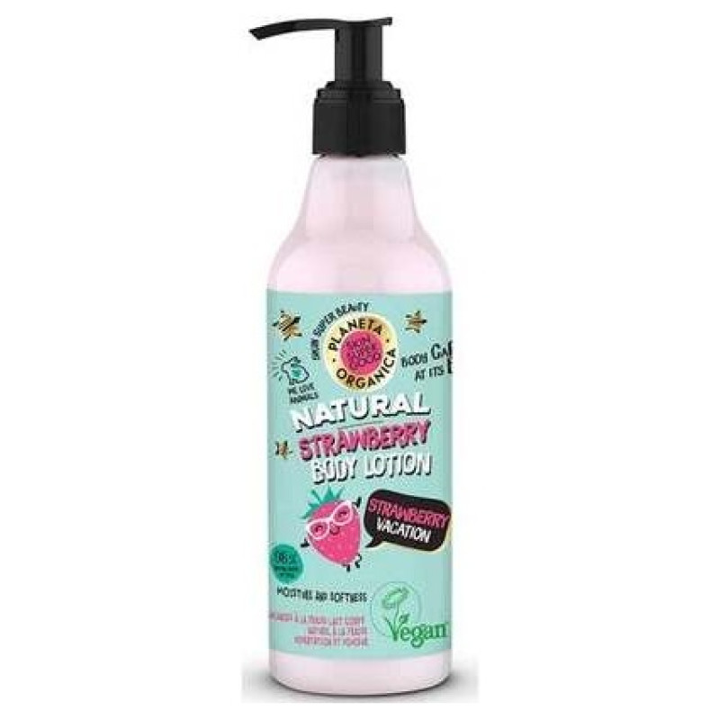 Planeta Orgánica Strawberry Body Lotion Strawberry Vacation 250ml - Skin Super Good