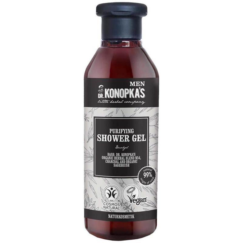Men Gel de Ducha Purificante 280ml. Vegan - Dr.konopkas