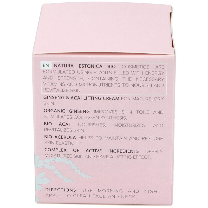 Crema Facial Ginseng - Acai 50ml. Bio - Natura Estonica