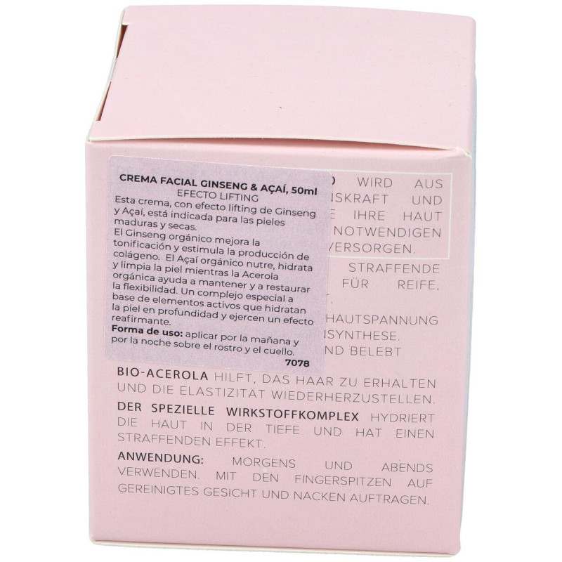 Crema Facial Ginseng - Acai 50ml. Bio - Natura Estonica