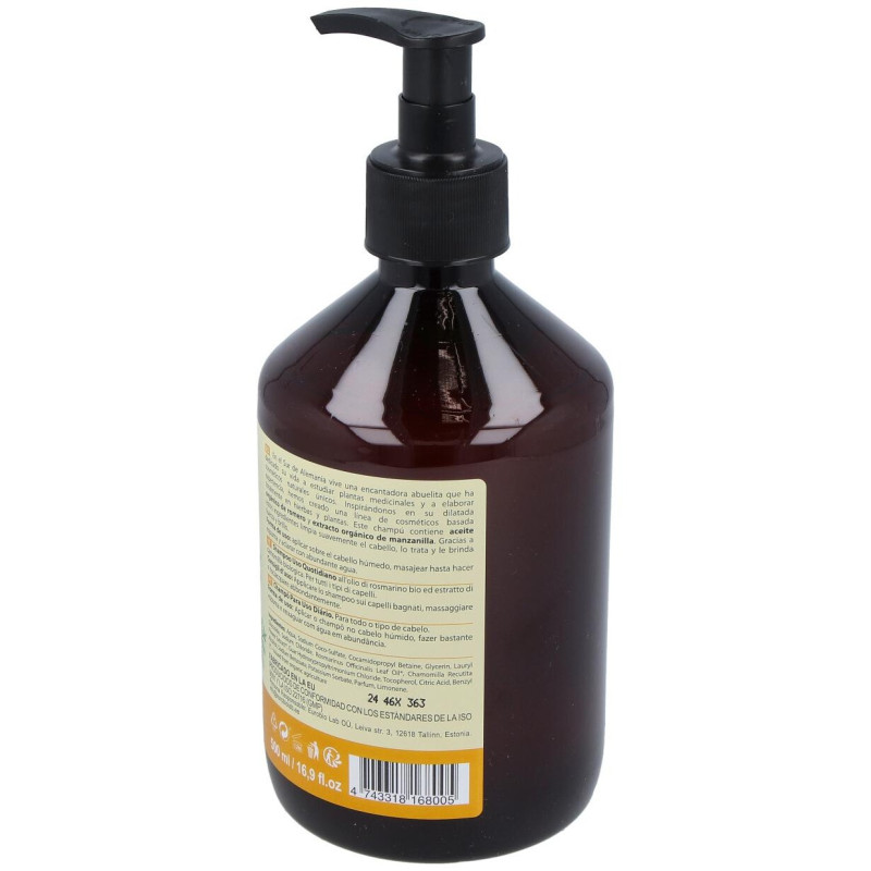 Champú Uso Diario Romero y Manzanilla 6udsx500ml - Oma Gertrude