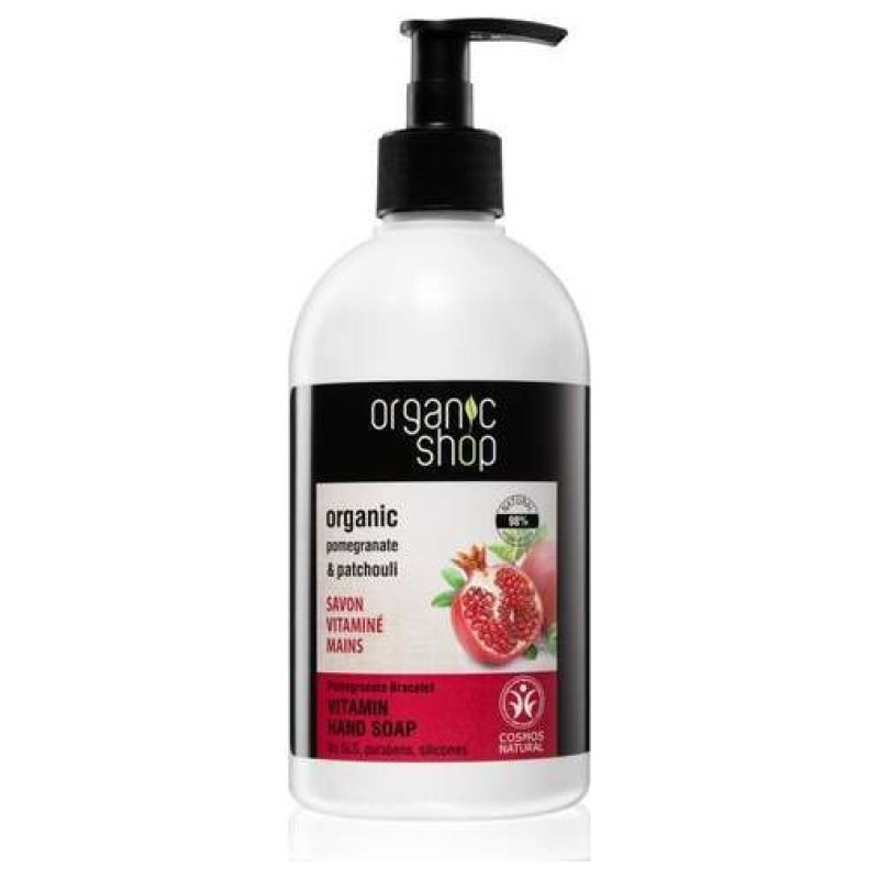 Jabon de Manos Vitaminas Pulsera de Granada 500ml - Organic Shop