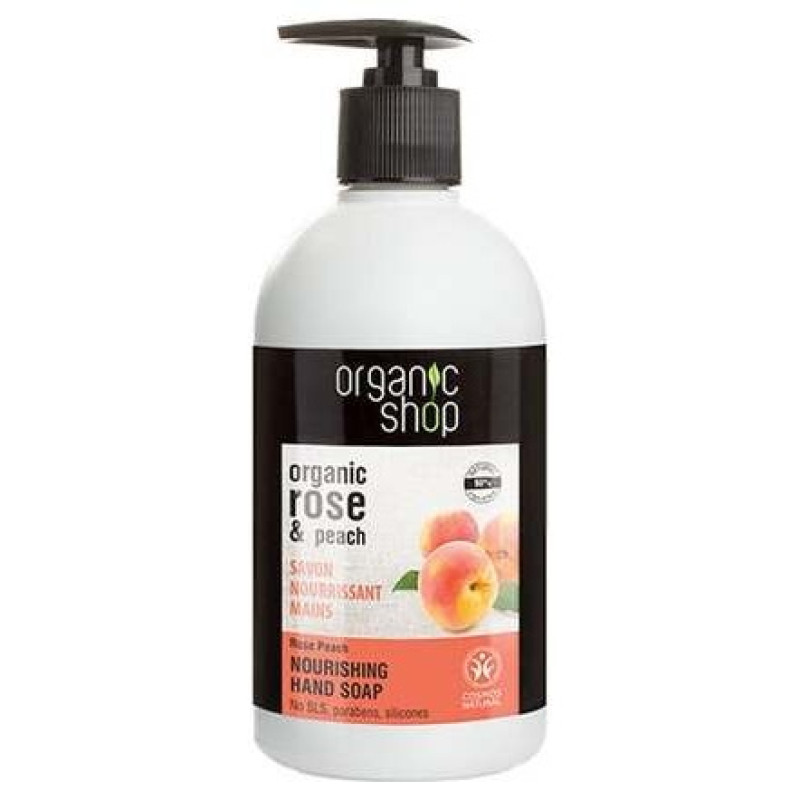 Jabón de Manos Nutritivo Rosa Melocotón 500ml - Organic Shop