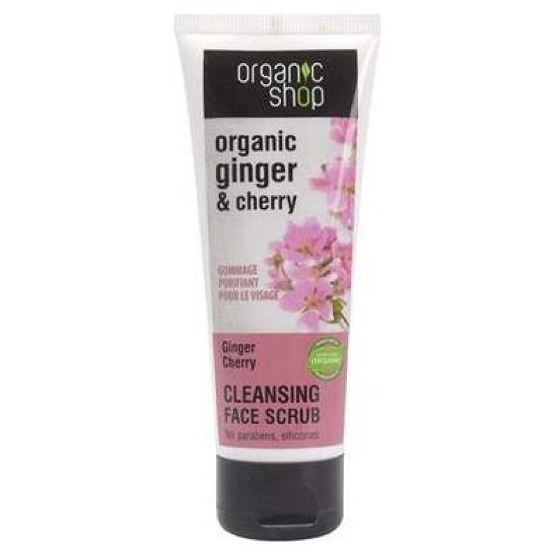 Peeling Facial Limpiador Gengibre y Cerezas 75ml - Organic Shop