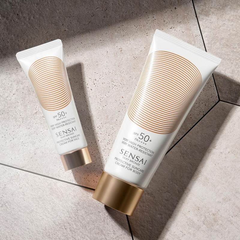 Silky Bronze Crema Facial Auto - Bronzeadora spf50+ 50ml - Sensai