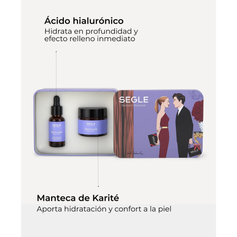 Cofre Antiarrugas BTX- Like: Restaura Serum, 30 ml + Restaura Crema, 50 ml. - Segle Clinical