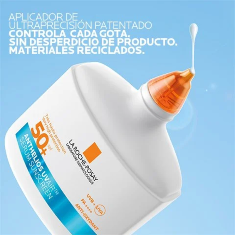 Anthelios UV Air Serum Protector Solar SPF50+ Tono Medium, 50 ml. - La Roche Posay
