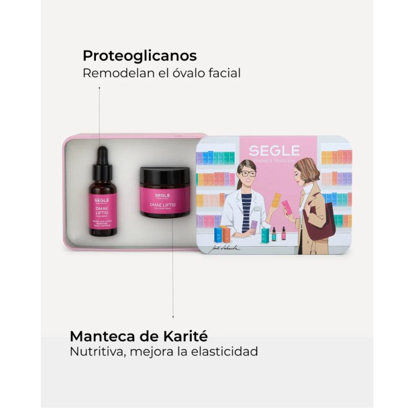 Cofre Firmeza DMAE: Serum, 30 ml. + Crema, 50 ml. - Segle Clinical