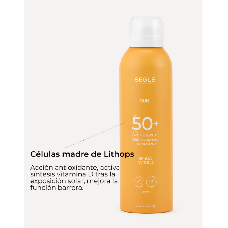 Bruma Solar Corporal Invisible SPF 50+,200 ml. - Segle Clinical 