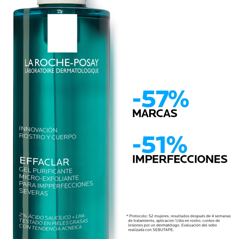 Effaclar Gel Purificante Micro-Exfoliante Ecorecarga, 400 ml. - La Roche Posay