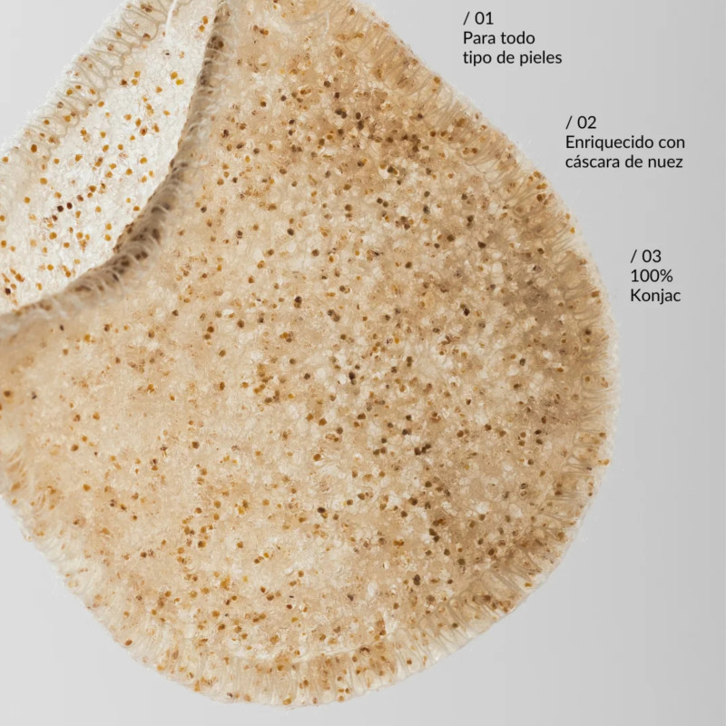 MÏTT Konjac. Guante facial de limpieza y exfoliación - Usu Cosmetics
