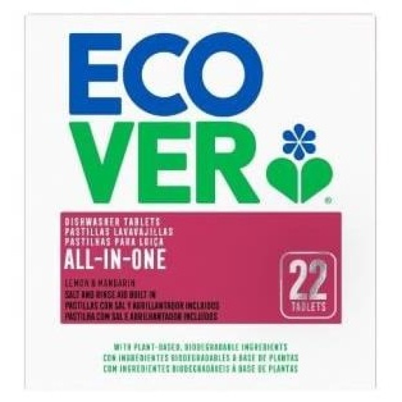 Lavavajillas Maquina All In One 22tabletas. Eco - Ecover