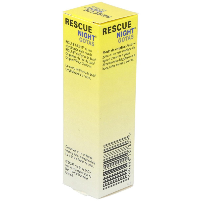 Bach Original Flower Remedy Gotas Naturales Para Relajarse Y Dormir Rescue Night 20Ml