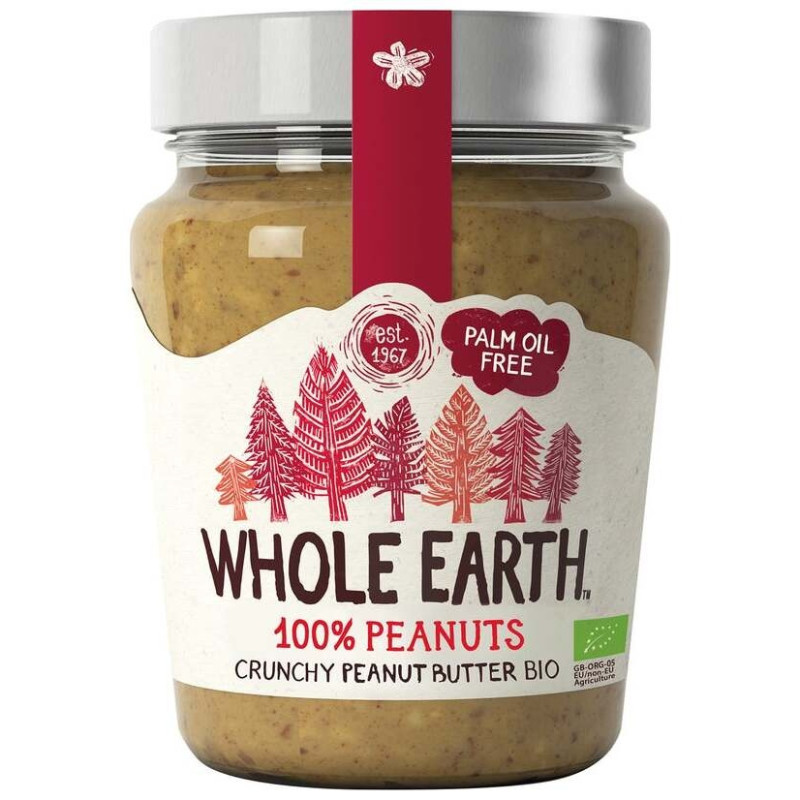 Crema Crujiente de Cacahuete Bio 227g - Whole Earth