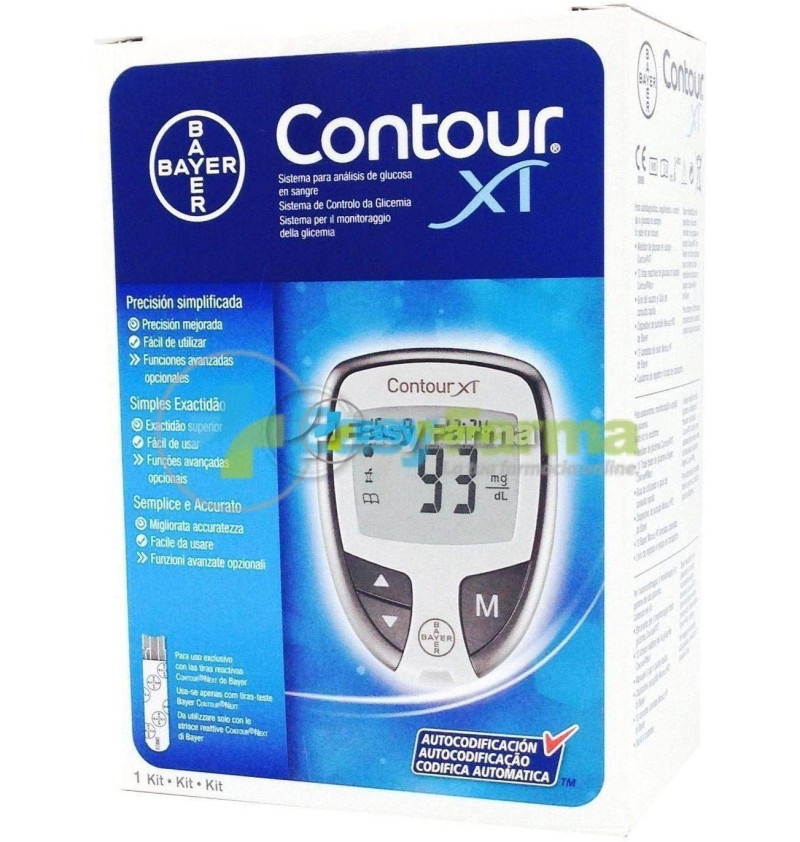 Glucometro Sistema Analisis Glucosa en Sangre - Contour Xt - Bayer