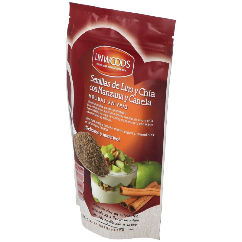 Semillas de Lino con Chia, Manzana Canela 200g Bio - Linwoods