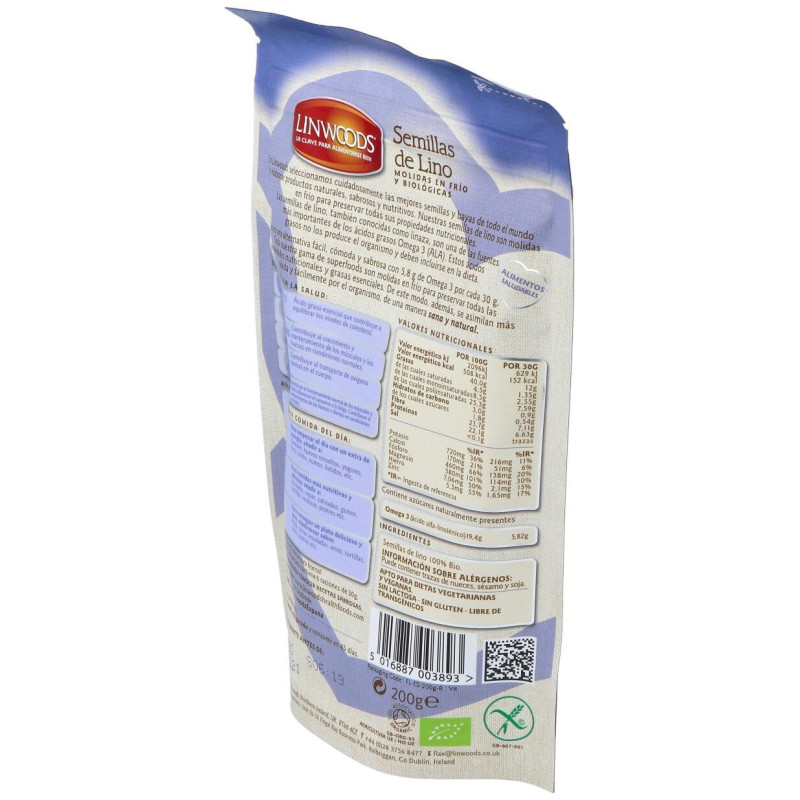 Semillas de Lino Molidas 200gr. Bio - Linwoods