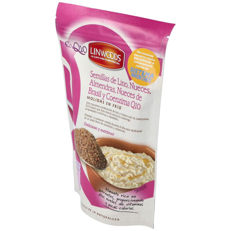 Semillas de Lino con Nueces Almendras Q10 200gr - Linwoods