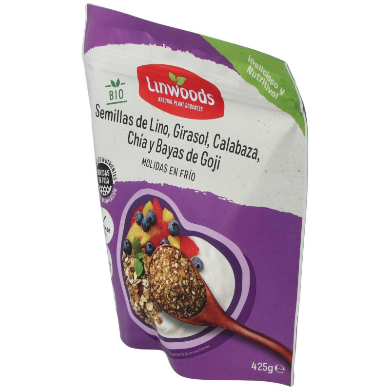 Semillas Lino Calabaza Girasol Chia Goji 425gr - Linwoods