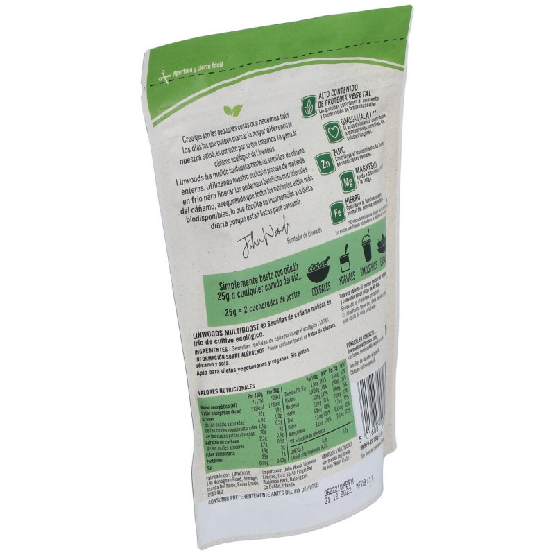 Semillas de Cañamo Molidas 200gr. Bio - Linwoods