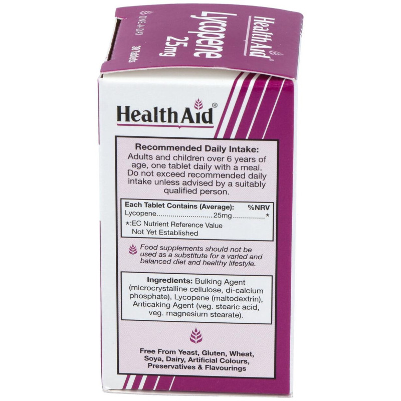 Licopeno 25Mg. 30Comp. Health Aid