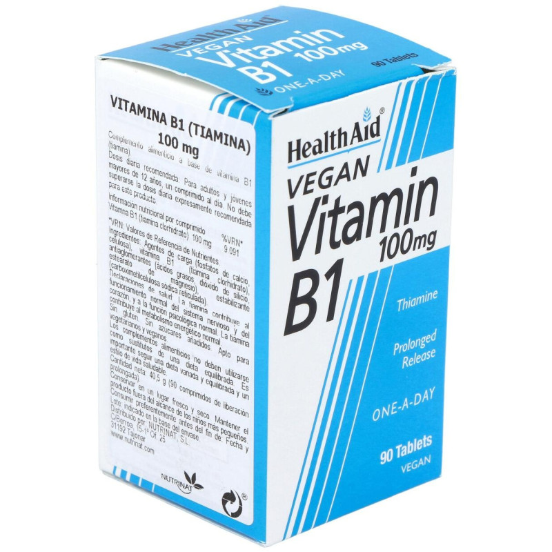 Health Aid Vitamina B1 100Mg 90 Tabletas