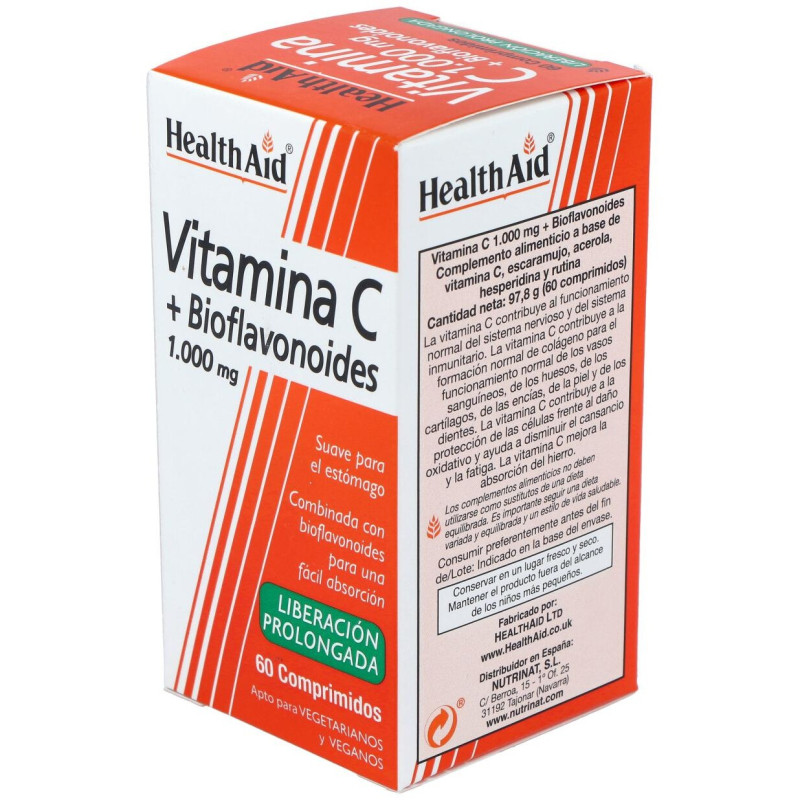 Vit C + Bioflavonoides 60comp - Health Aid