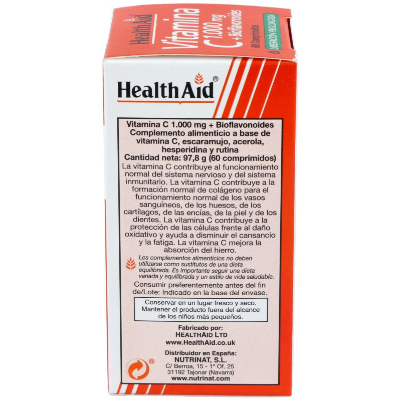 Vit C + Bioflavonoides 60comp - Health Aid
