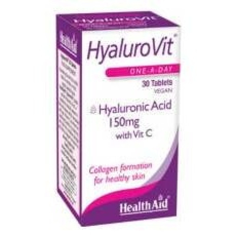 Health Aid Hyalurovit (Ácido Hialurónico) 150Mg 30 Comp.