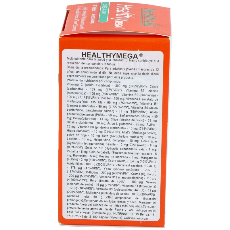 Healthy Mega Multinutriente De Alta Potencia 30 Compr