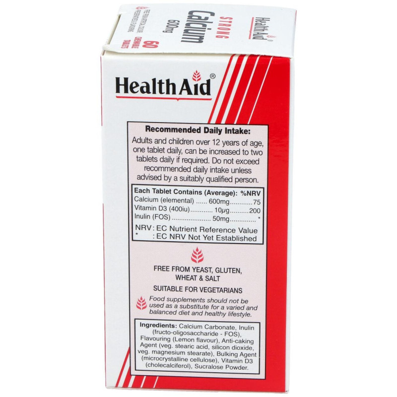 Calcio 600Mg. 60Comp. Health Aid