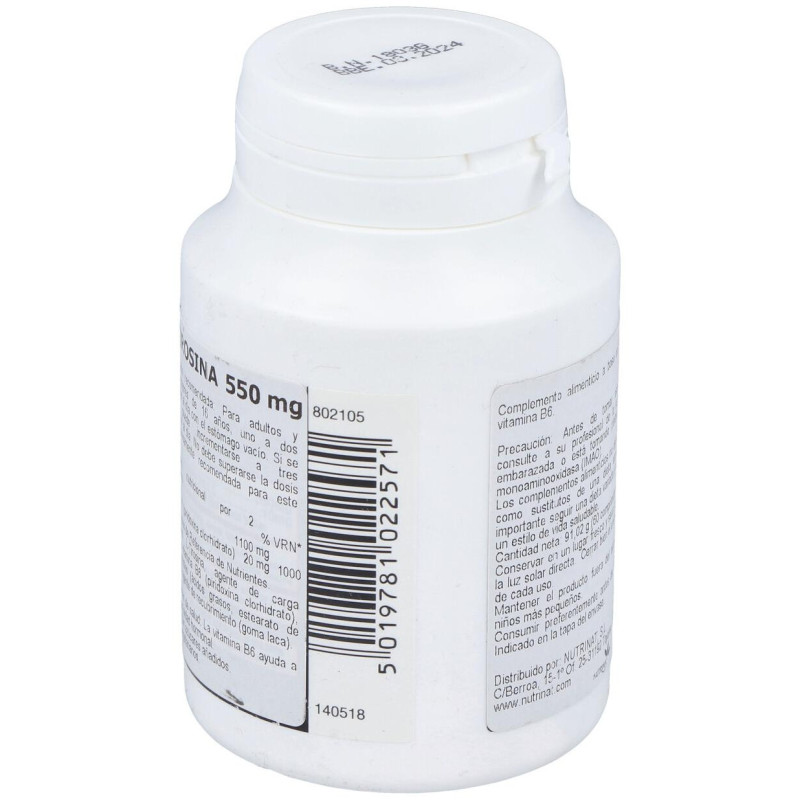 Healthaid L-Tirosina 550Mg 60 Tabletas