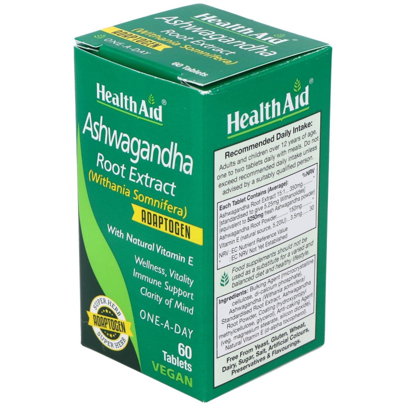 Healthaid Ashwagandha 60caps - Health Aid