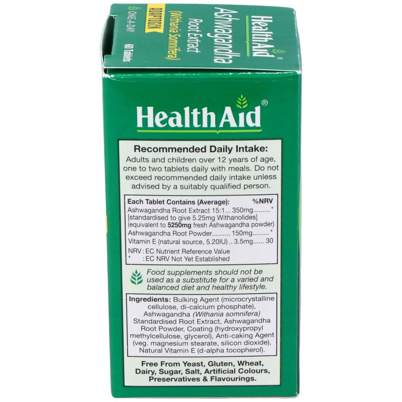 Healthaid Ashwagandha 60caps - Health Aid