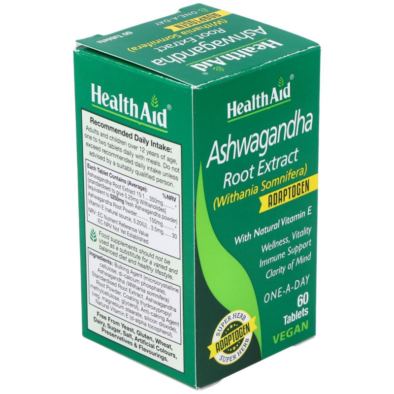 Healthaid Ashwagandha 60caps - Health Aid